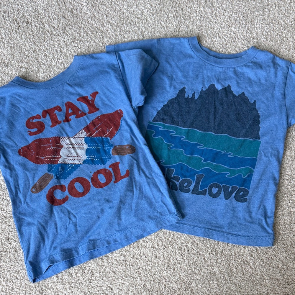 Rivet Apparel tees - “Stay Cool” and “Lake Love” (4t)